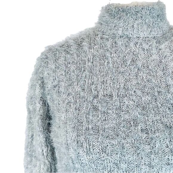 Candie’s Fuzzy Mock Neck Pullover Sweater - Picture 3 of 10